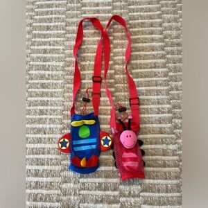 Two Stephen Joseph Water Bottle Holders in EUC (Sold as pair)